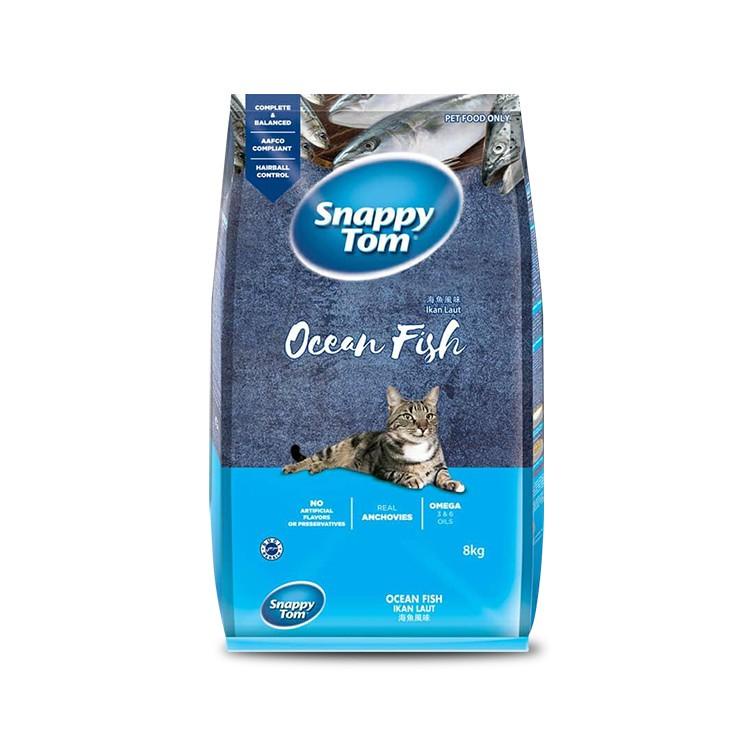 [8kg] Thức Ăn Hạt Cho Mèo Snappy Tom Mix Cá Sấy