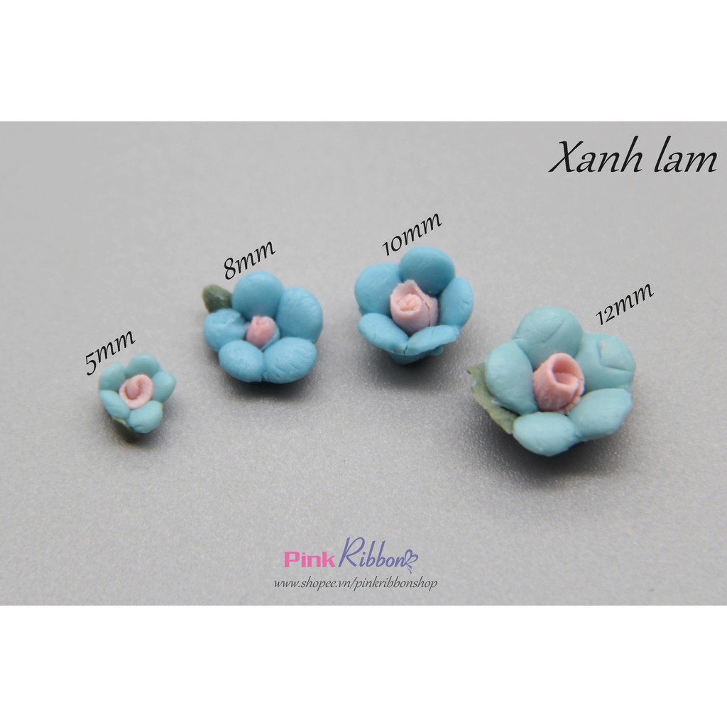 Hoa gốm nhí cỡ 5mm - Set 10 bông