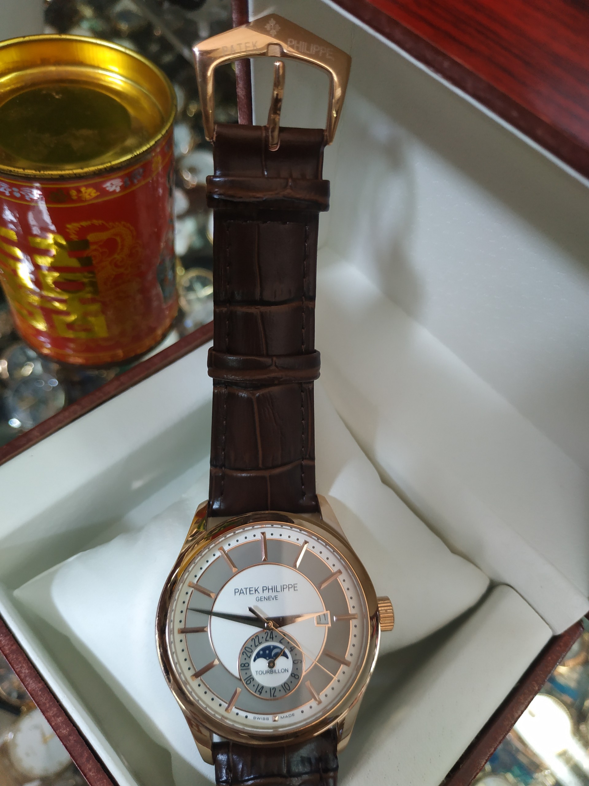 { RẺ VÔ ĐỐI }{ BẢO TÍN ĐỒNG HỒ SHOP SỊN LAZADA } Đồng Hồ PATEK PHILLIPE  Cao Cấp Automatic 2 Kim Giờ Dây Da { BÁN BUÔN ORIENT SEIKO PATEK SK }