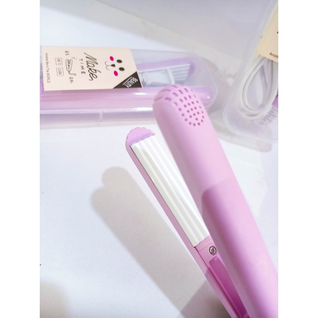 (có video) Máy là tóc mini máy duỗi tóc 2 trong 1 có thể làm xoăn