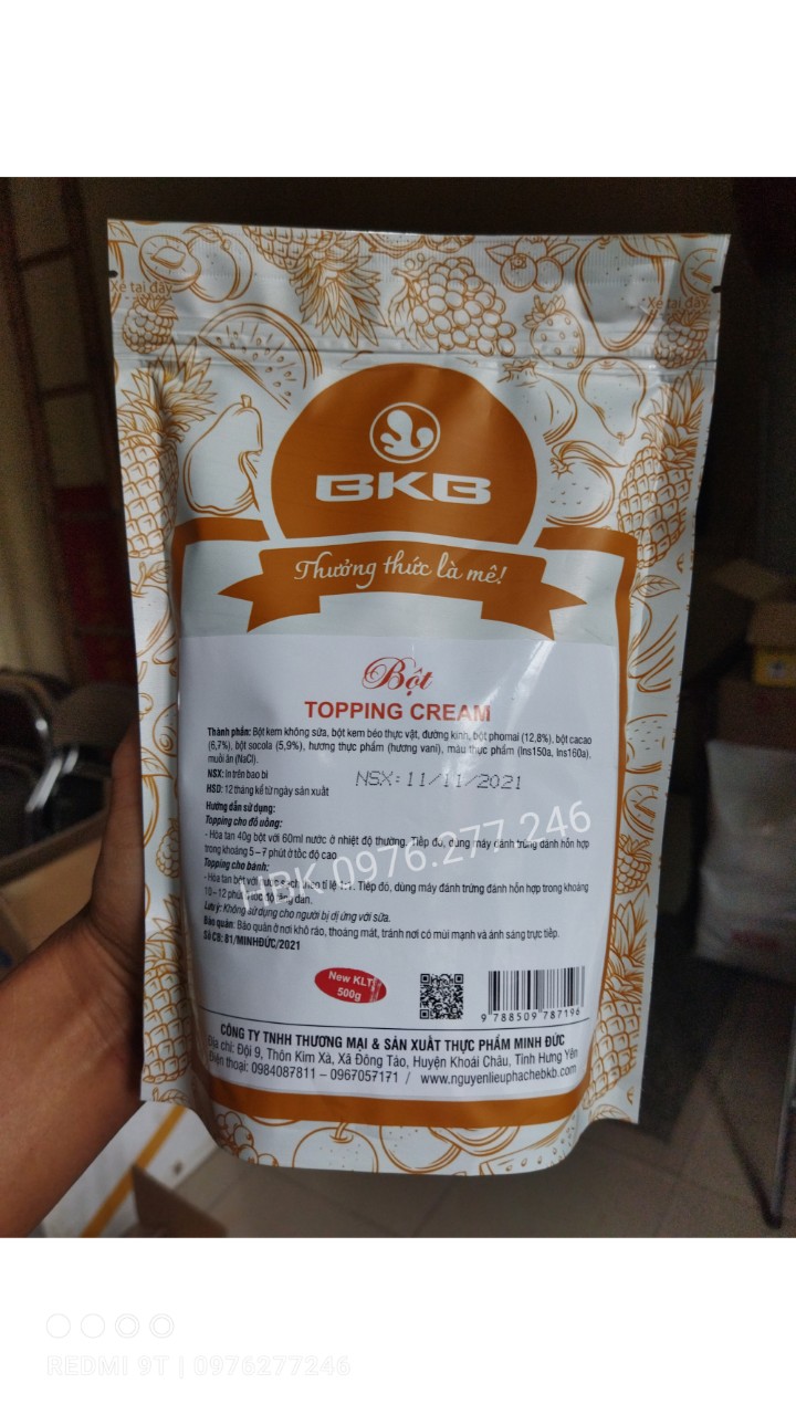 BỘT KEM TOPPING BKB