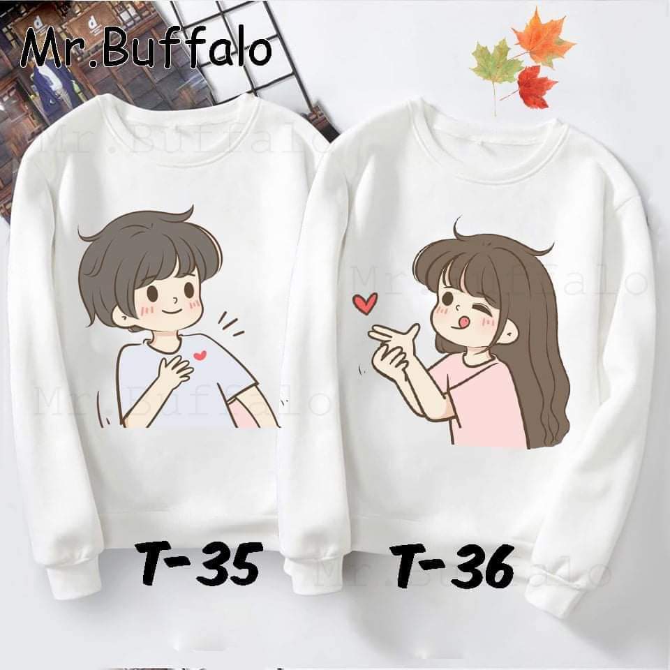 [FREESHIP] ÁO SWEATER ĐÔI IN HÌNH CUTE