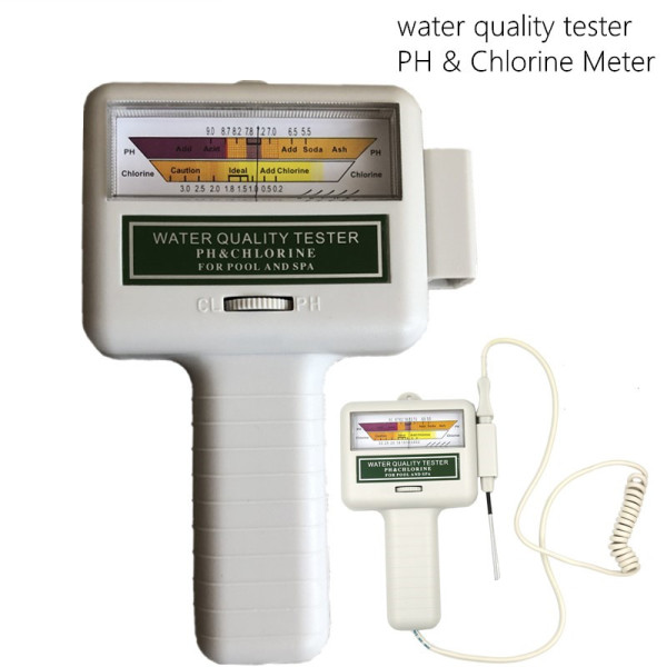 CL2 Tester 2 in 1 Water Quality PH & Chlorine PC-101 Level Portable Digital PH Meter Pool Spa Analytical Instruments