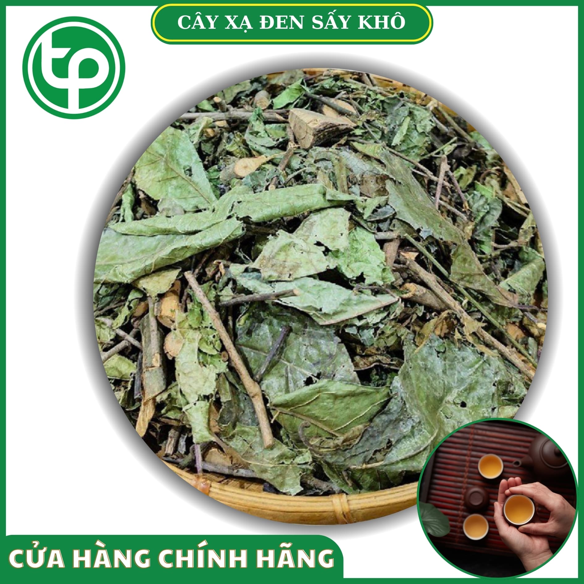 Lá xạ đen sấy khô 1kg - Chuyên dùng để sắc nước và pha trà - Thảo Dược Tấn Phát