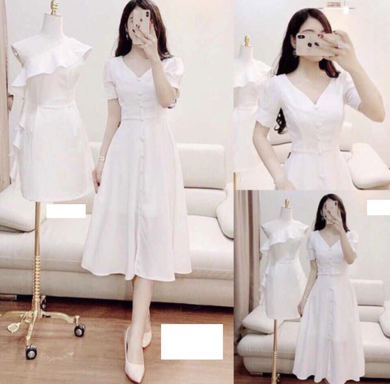 Đầm vintage tay phồng mymy