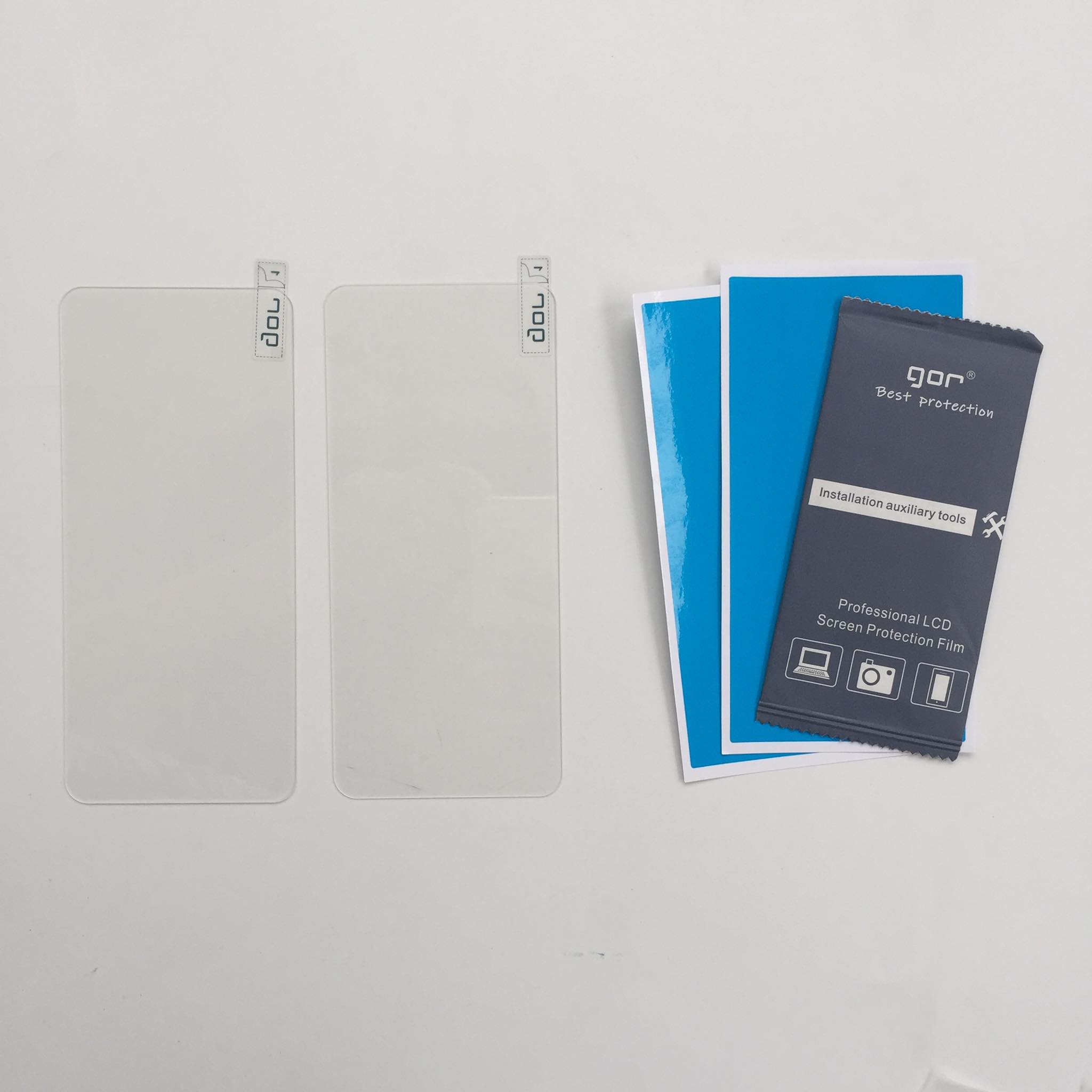 Miếng dán kính cường lực cho OnePlus 8T thương hiệu Gor hộp 2 miếng dán+ phụ kiện dán- Hàng nhập khẩu