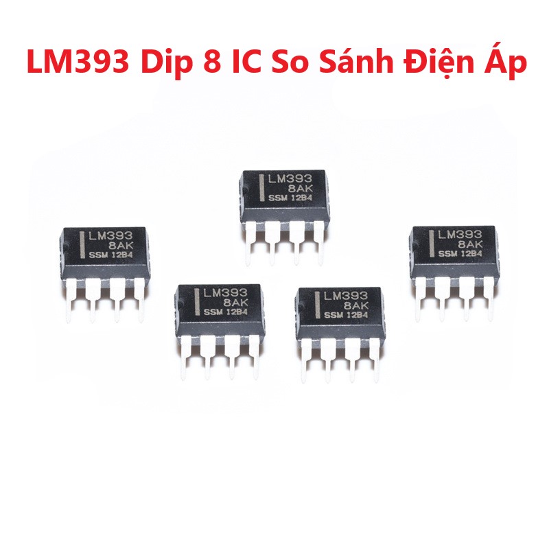 Lm393 dip 8 ic so sánh điện áp 393
