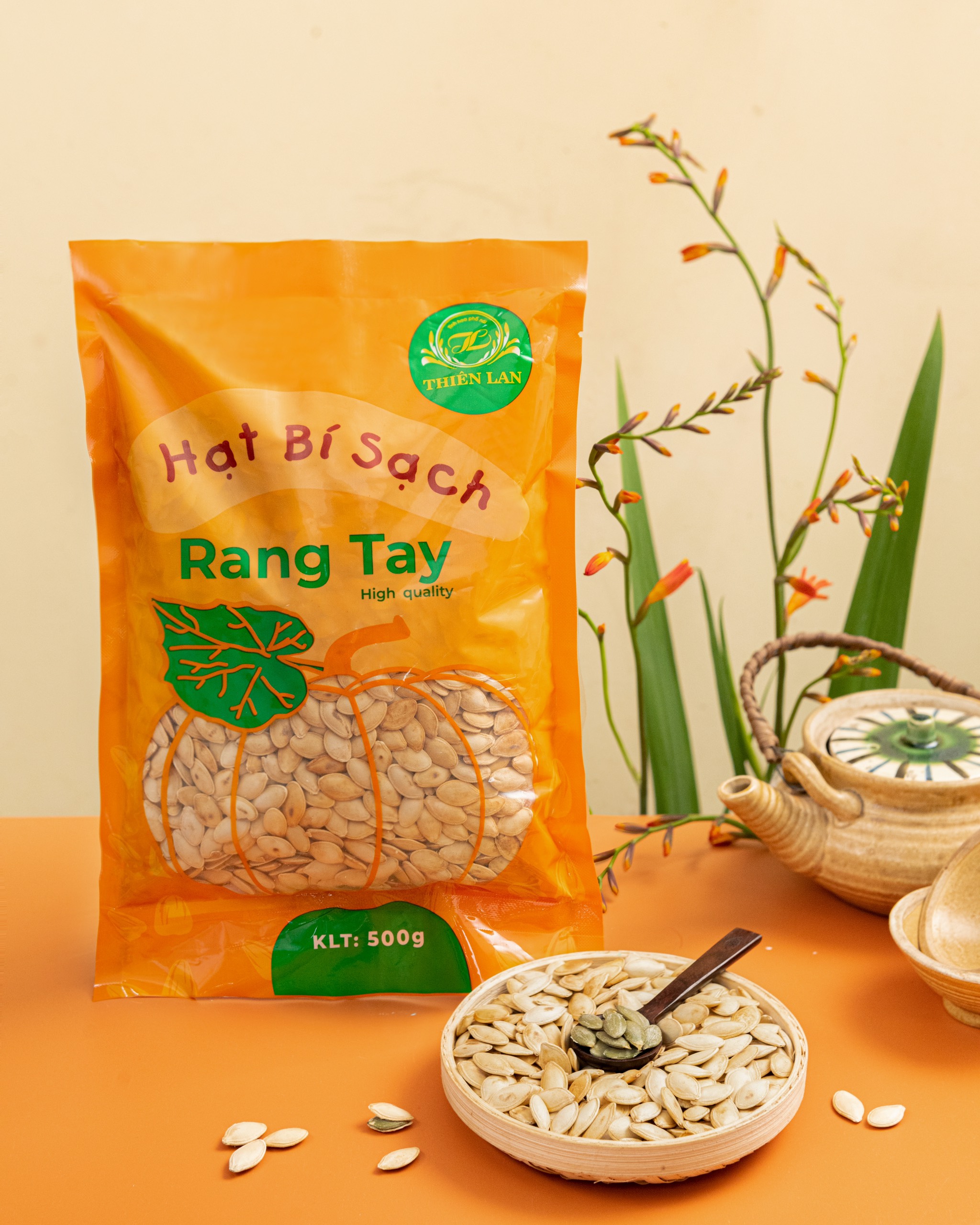 Hạt Bí Rang Tay Thiên Lan (500g)