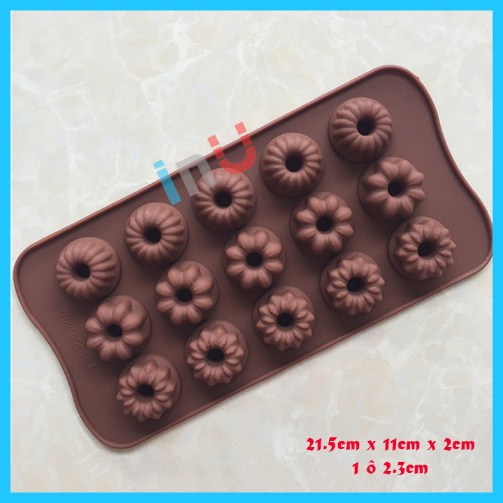 [HCM]HCM - Khuôn silicon bánh chiffon mini đổ socola rau câu pudding