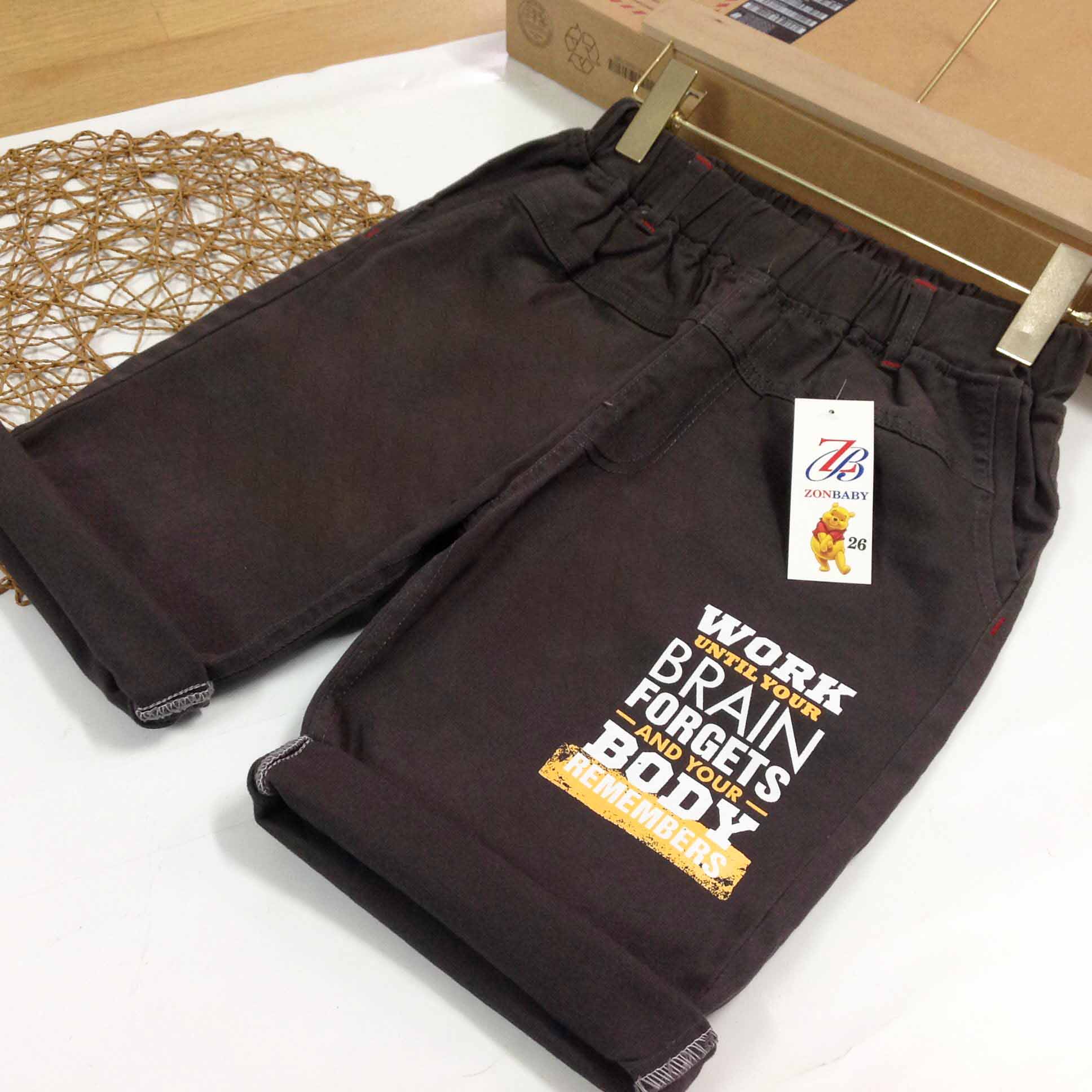 QUẦN SỌT KAKI BÉ TRAI SIZE 34-47KG