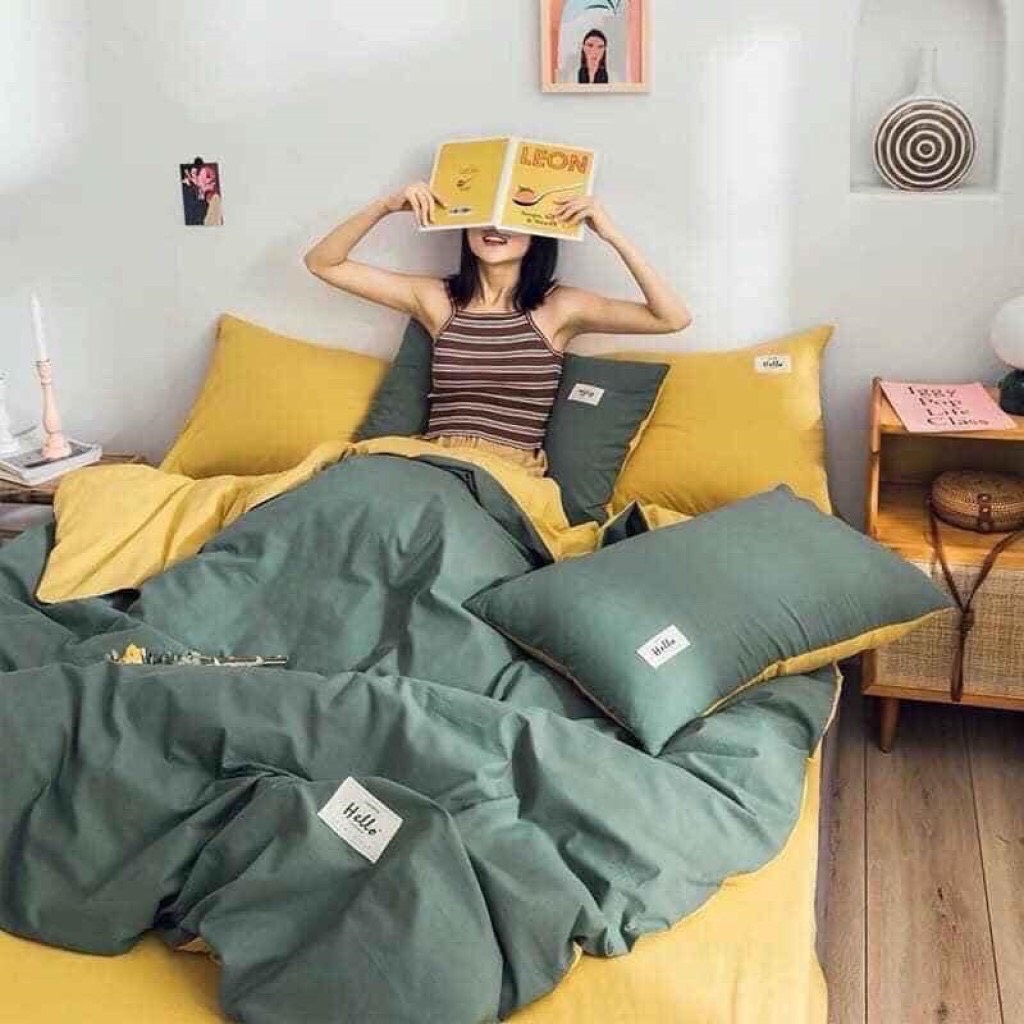 Bộ Chăn Ga Gối Cotton Tici Mẫu 2020