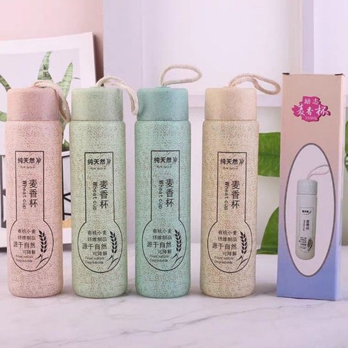 Bình giữ nhiệt lõi thủy tinh nhựa lúa mạch 350ml