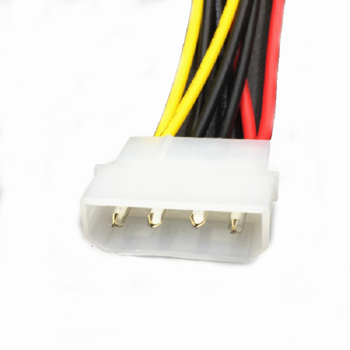 Cáp chia nguồn Molex IDE 4 pin ra 2 SATA 20cm