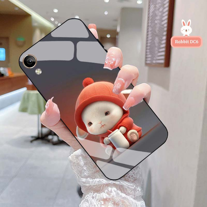 Ốp lưng vivo y91c lưng kính cường lực cao cấp