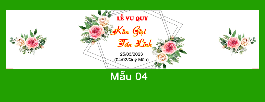 TEM DÁN CHAI NƯỚC SUỐI ĐÁM CƯỚI - bàn tiệc 2 họ