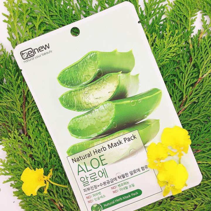 Mặt nạ Benew Natural Herb Mask Pack - Aloe 22ml