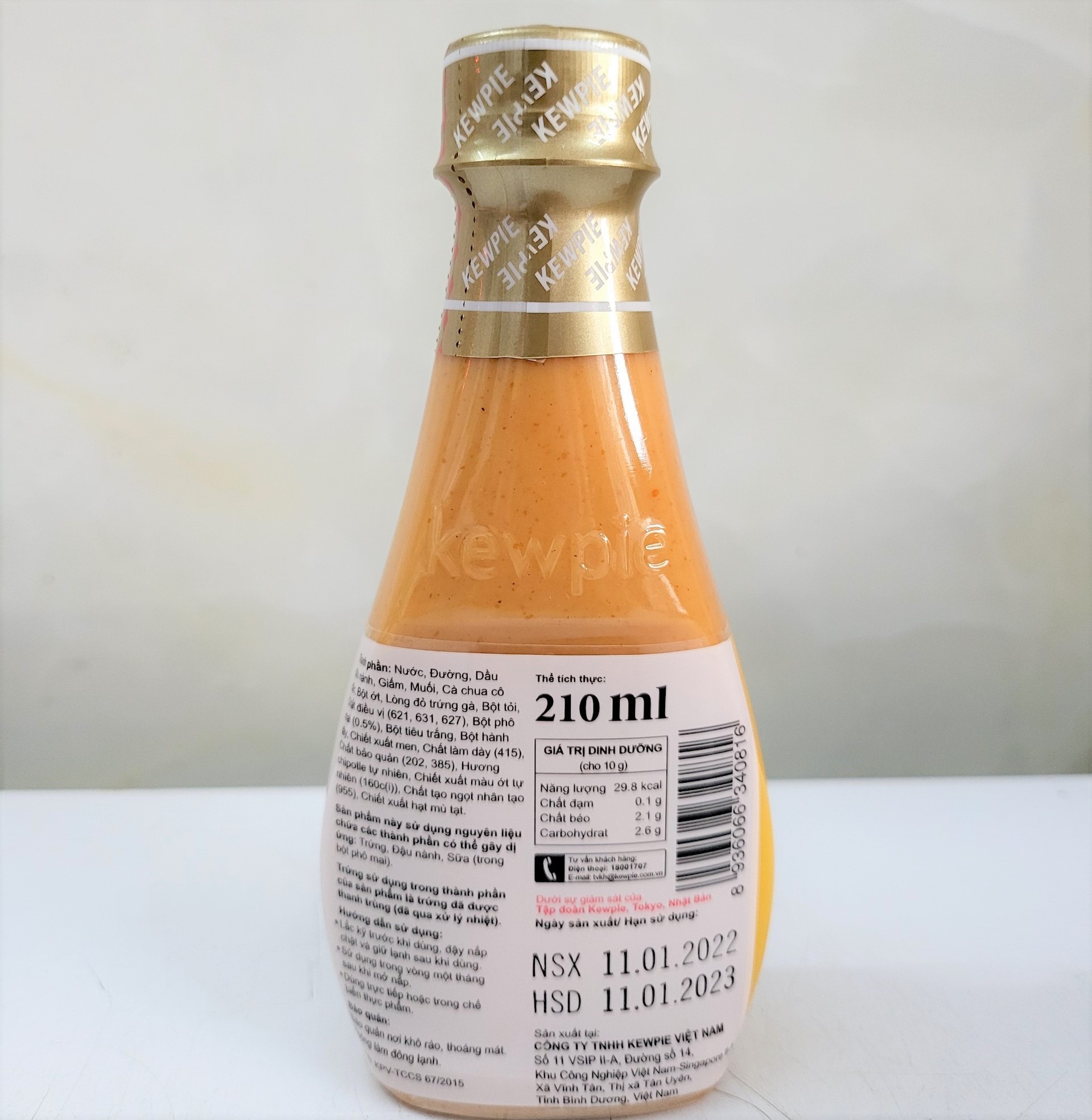 [Chai 210ml] XỐT PHÔ MAI CAY [VN] KEWPIE Dressing Spicy Cheese