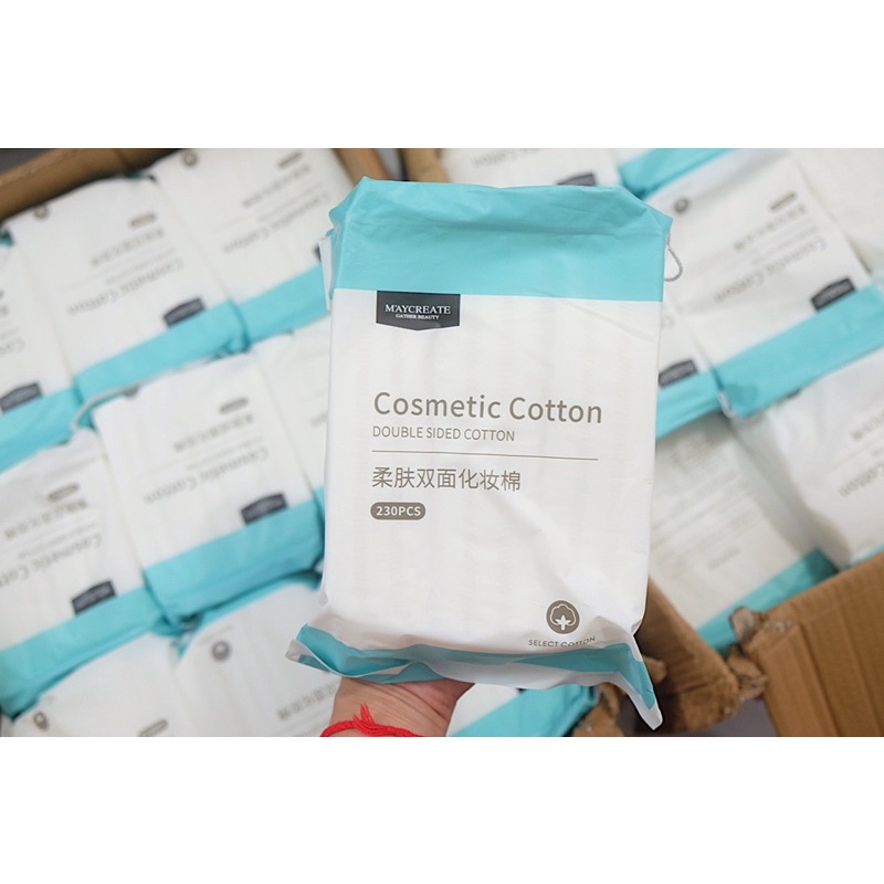 Bông tẩy trang MayCreate 230 miếng 1 túi