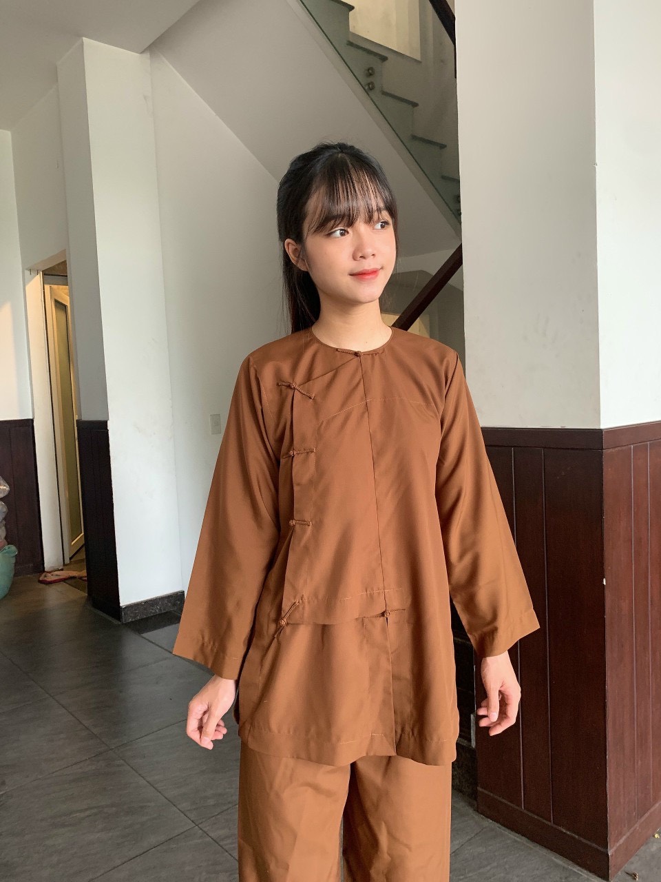 Đồ Lam Nữ Đi Chùa mẫu Vạt Hò