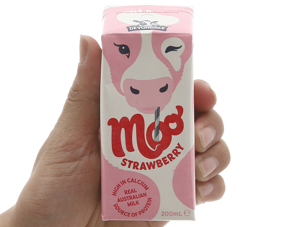 Thùng Sữa Tươi Devondale Vị Dâu 200ml