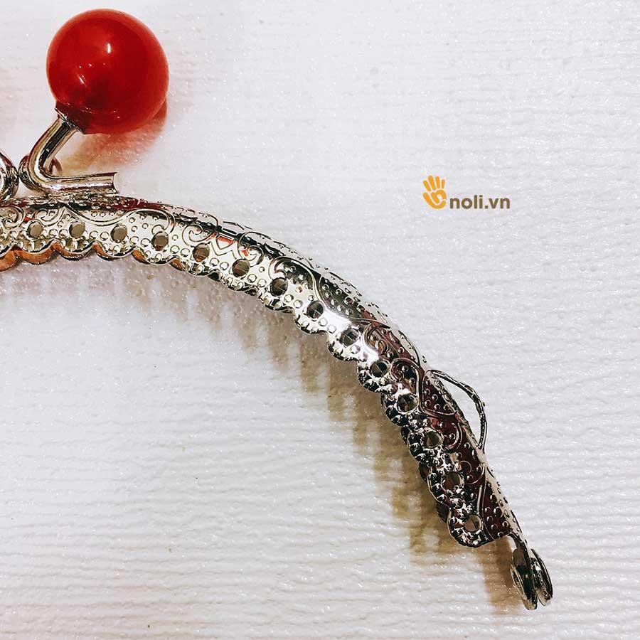 Pearl bag frame for handmade handbags