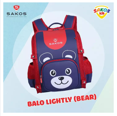 [Siêu Rẻ] BALO HỌC SINH SIÊU NHẸ CHỐNG GÙ SAKOS LIGHTLY