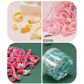 Hộp buộc tóc 50 chi tiết cho bé gái ( màu ngẫu nhiên )