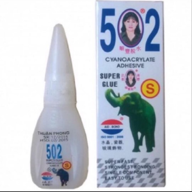 2 lọ Keo 502 Nhỏ  Thuận Phong ( Cô Gái ) Hàng Loại 1