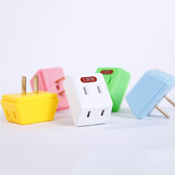 Phích cắm điện 1 ra 3 - Ba ổ cắm chuyển từ một chui cắm - Phích chuyển chân cắm điện, phích điện, ổ cắm chuyển đổi