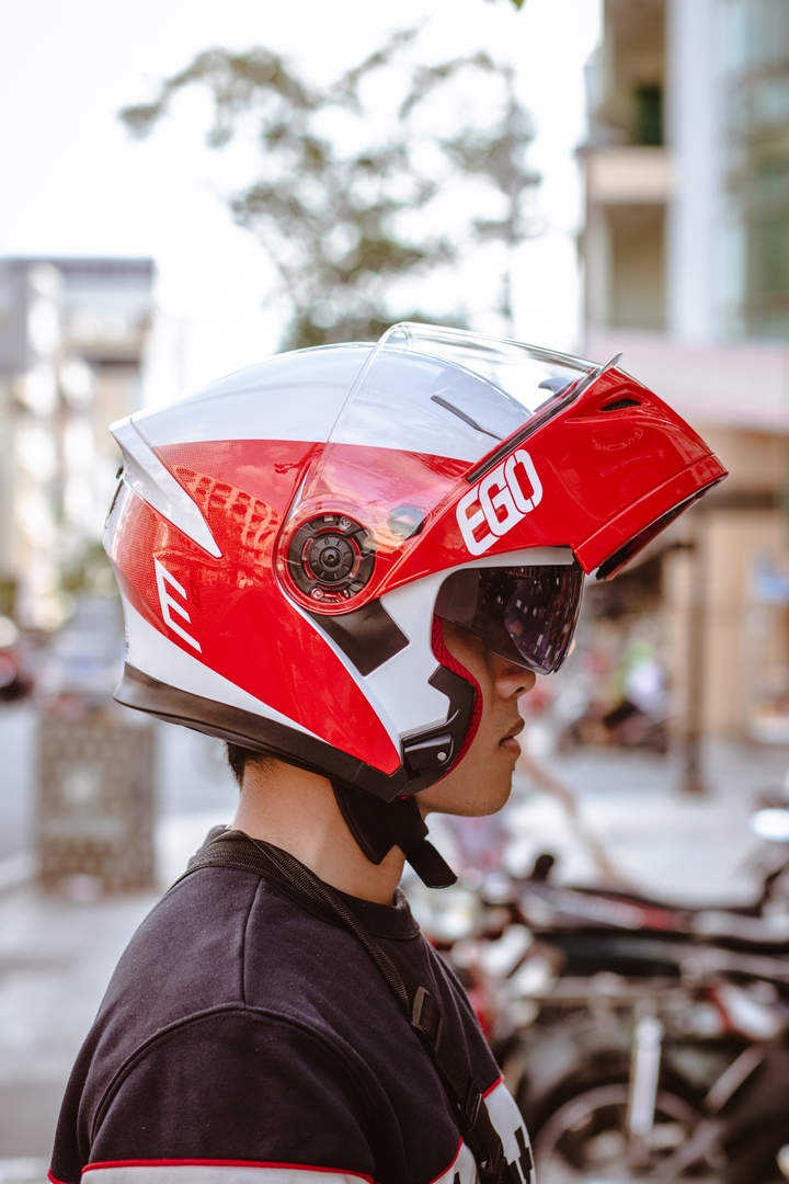 Mũ bảo hiểm fullface lật hàm EGO E-9 - GARA20