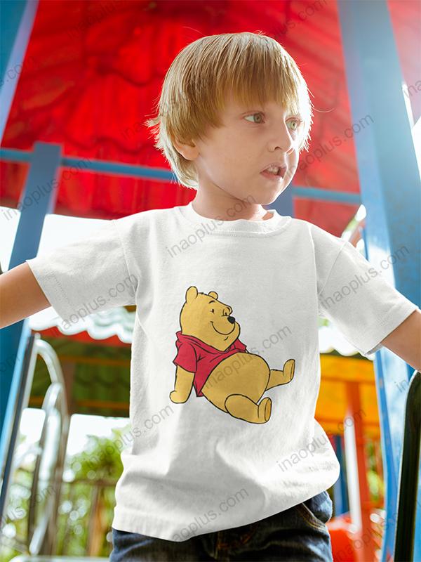 Thời trang cho bé-đồ mua hè cho bé-áo phông trẻ em-áo phông bé trai-in hình phim hoạt hình Gấu Pooh