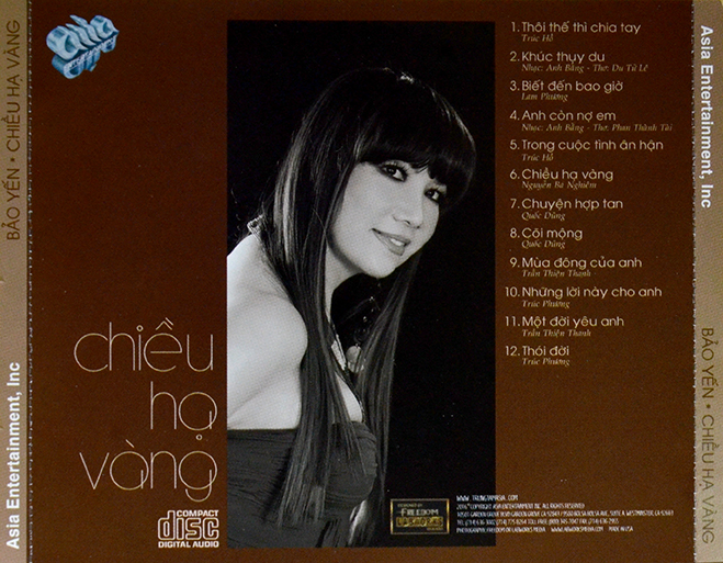 đĩa cd BỘ 7 ĐĨA CD nhạc Bảo Yến 1 (phôi đĩa nhật)