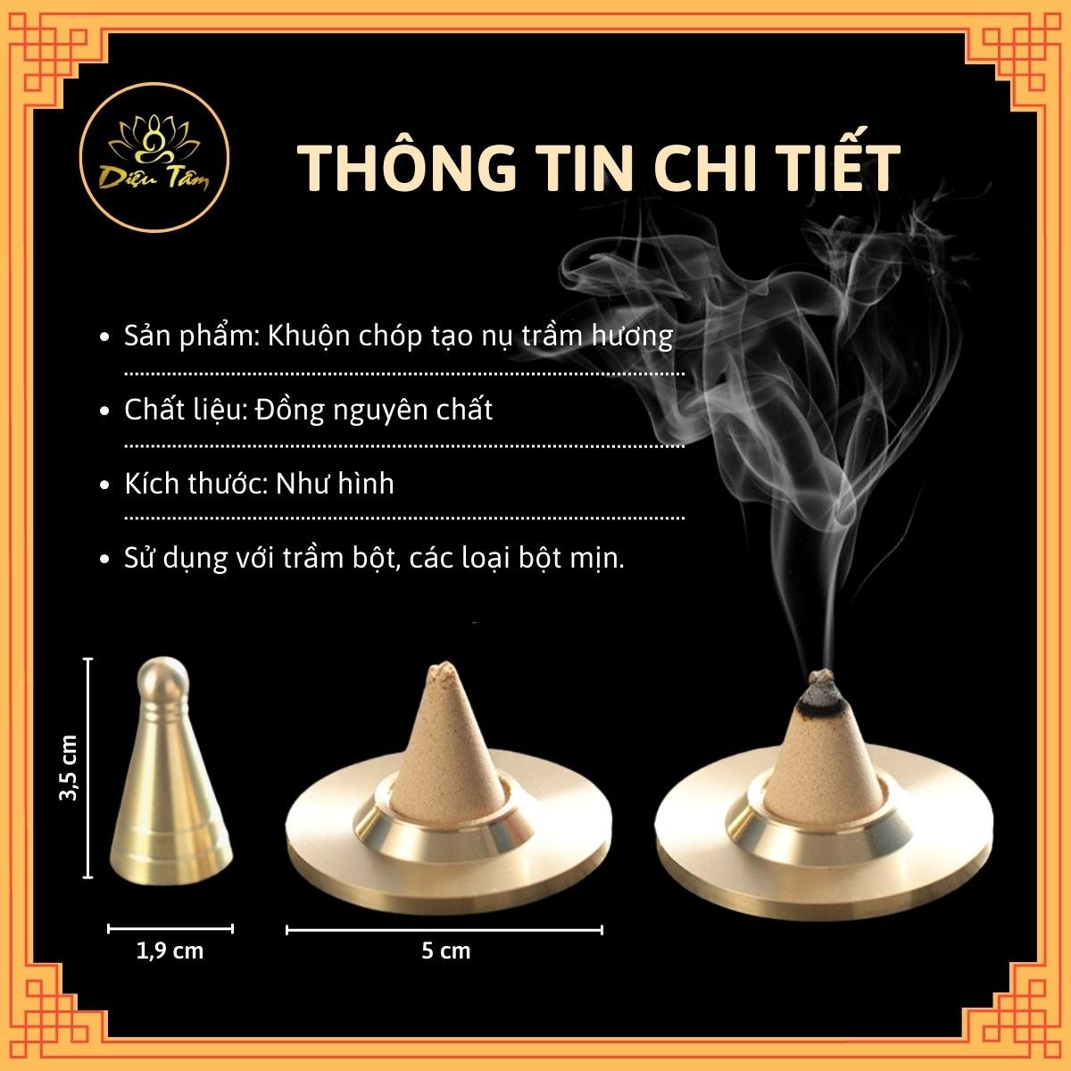Bộ dụng cụ tạo hình trầm nụ, khuông tạo hình bằng đồng đúc