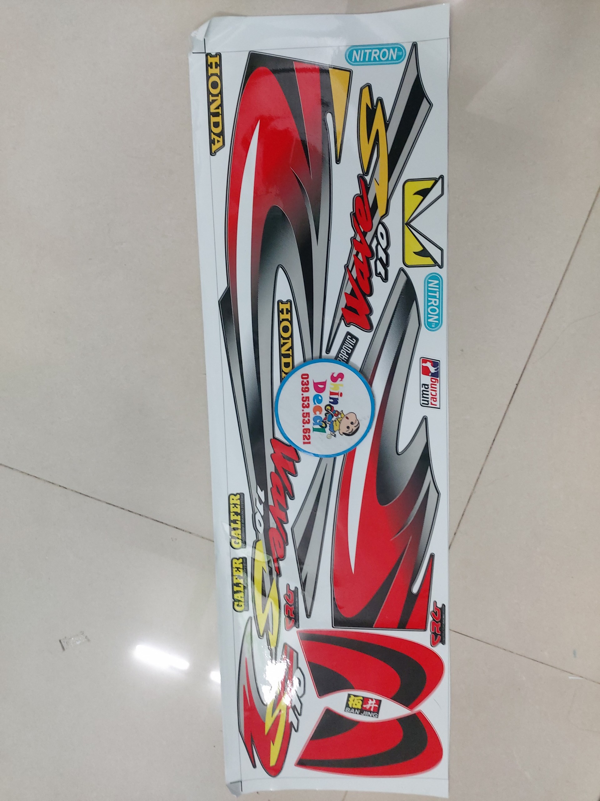 Tem xe wave nhỏ kiểu wave thái