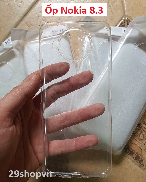 Ốp Nokia 8.3 dẻo trong suốt (Loại đẹp)
