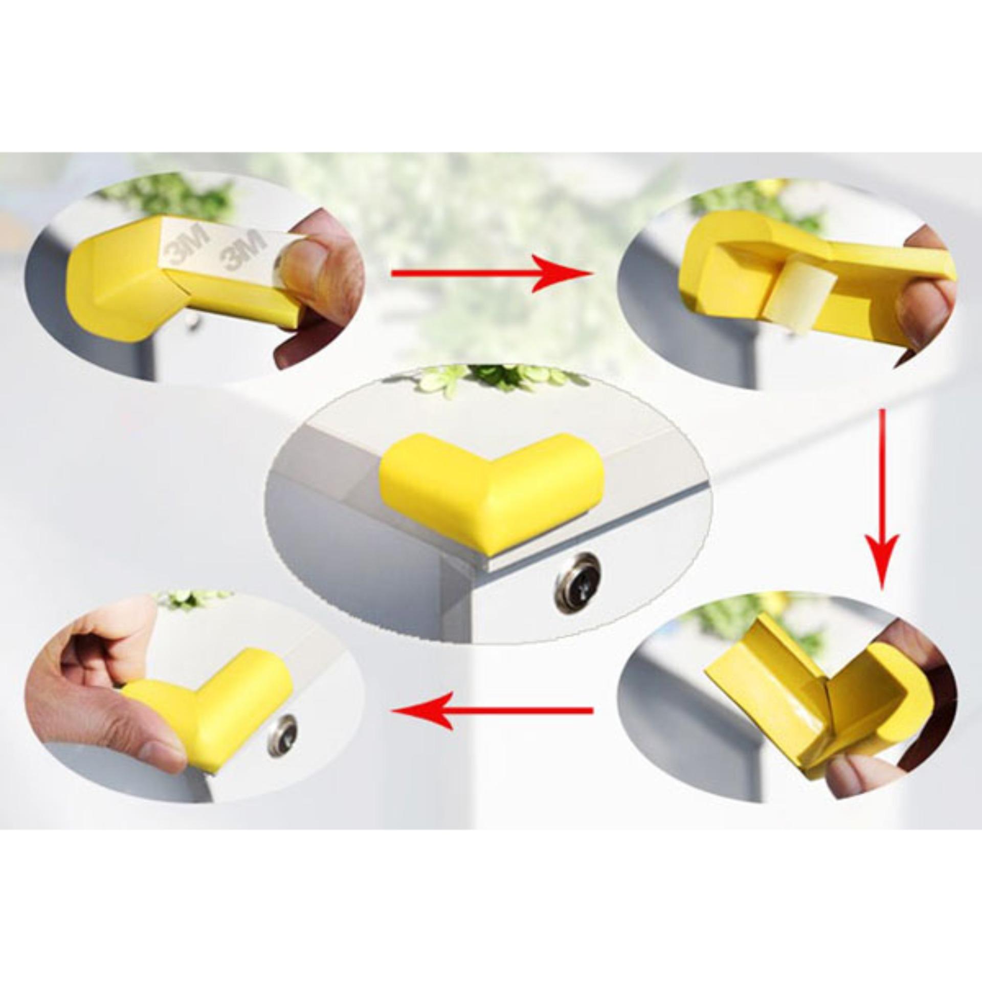 Combo 8 miếng bọc góc cạnh bàn bằng cao su non