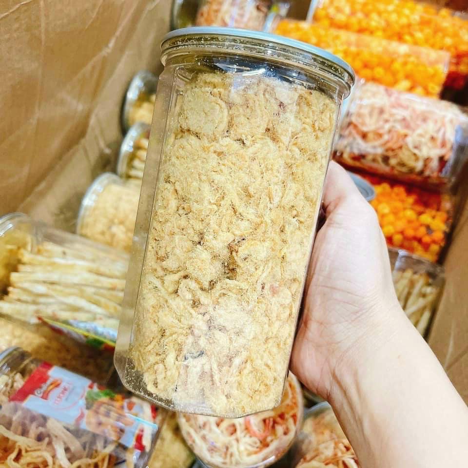 Chà bông heo xù ( hộp pet 250gr )