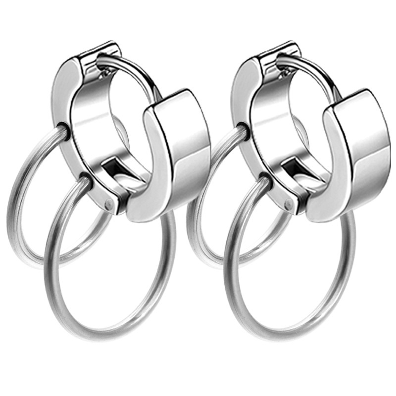 Earrings, ear ring Double style (1 PCs)