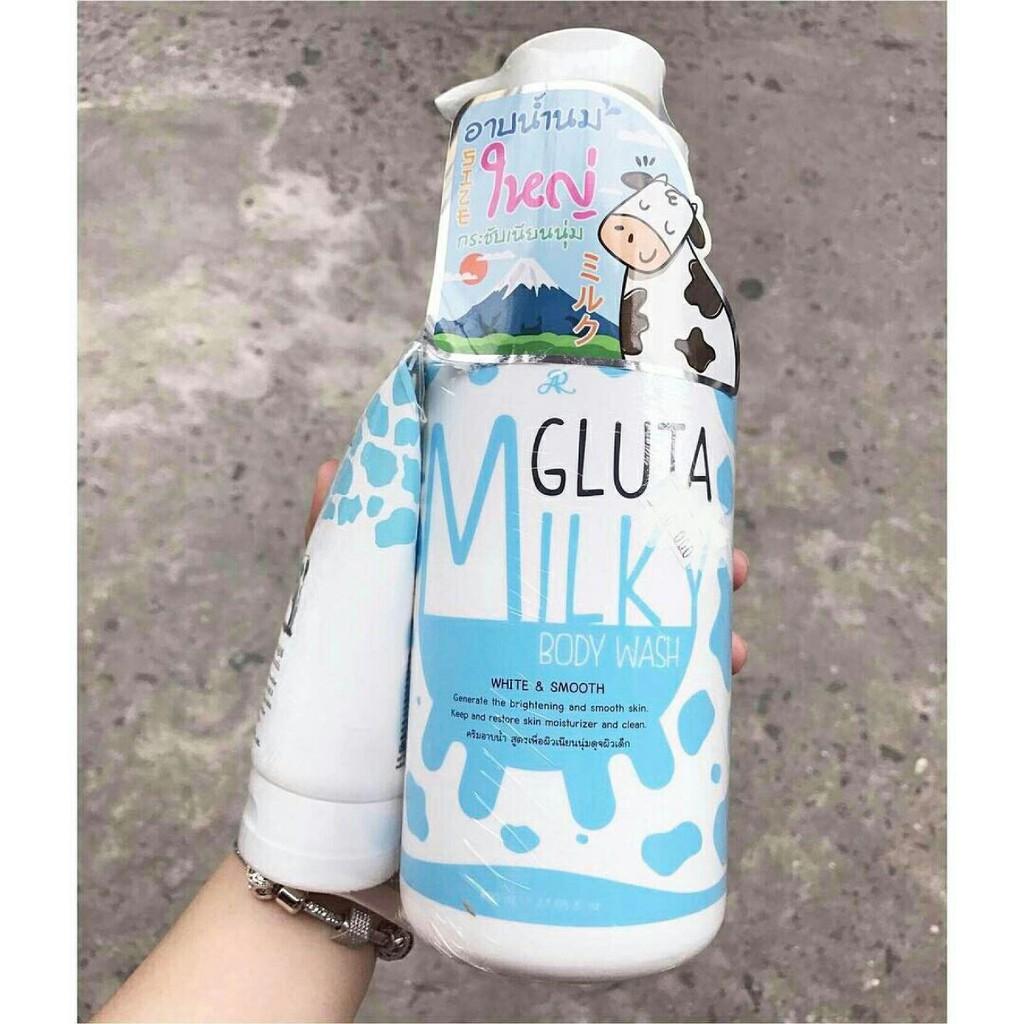Sữa tắm Milky Gluta Aron Thái Lan 800ml