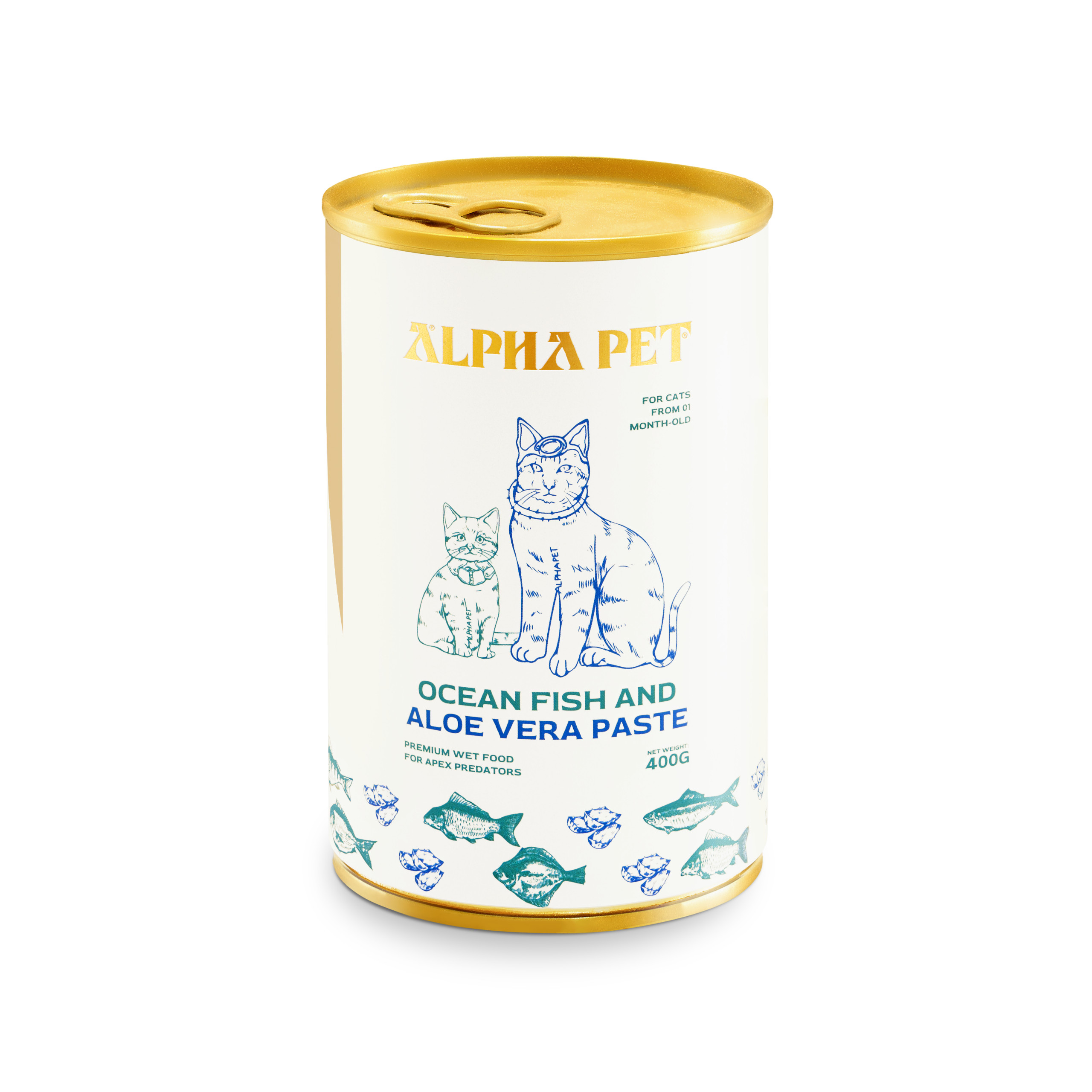 Pate alpha pet cho mèo lon 400g -