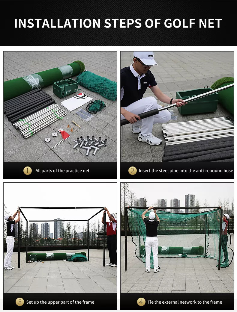 [Chính Hãng] Bộ khung lưới tập swing golf - PGM 3M Practice Net - LXW001