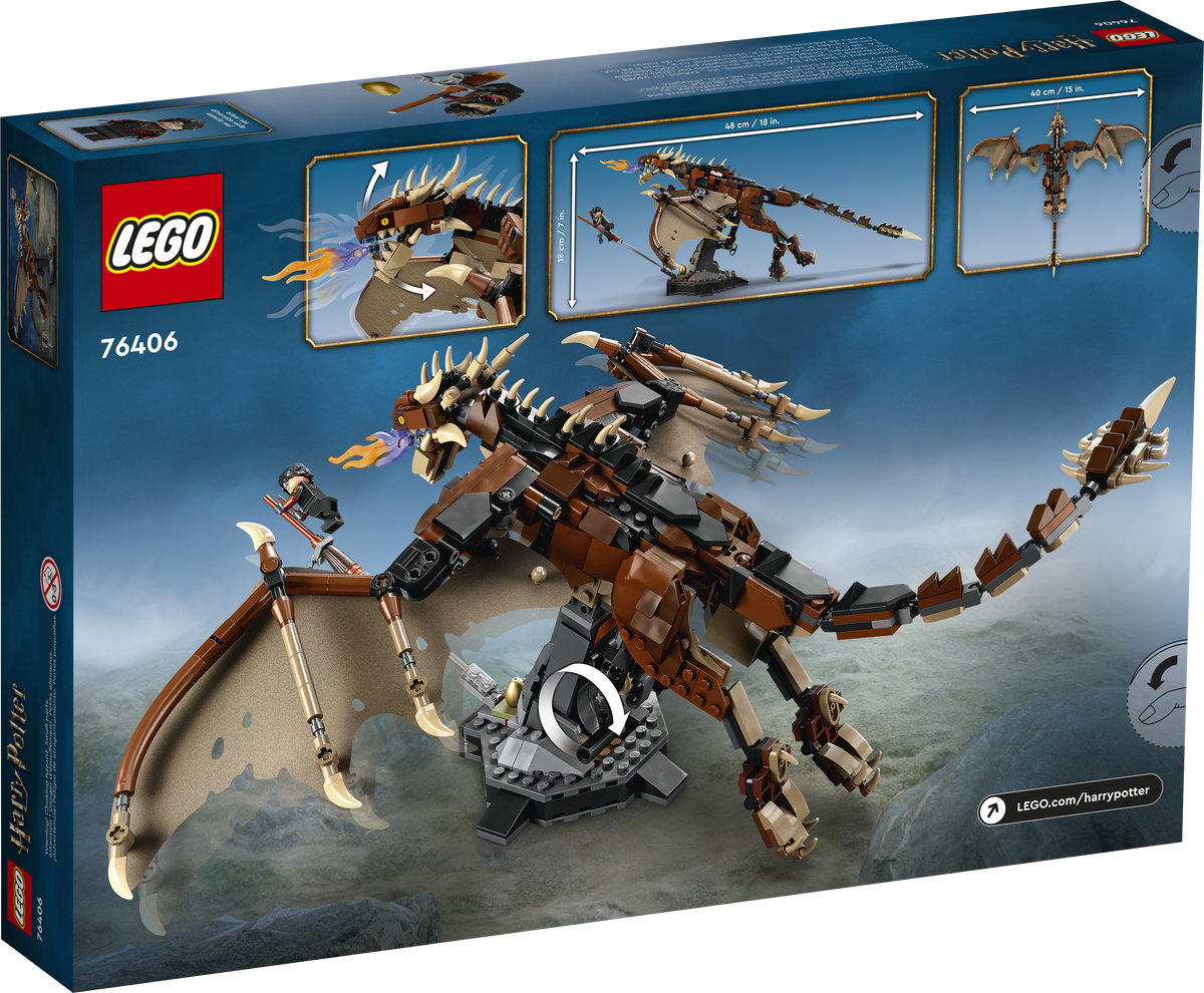 [HAPPY BRICKS] LEGO  HARRY POTTER - 76406 - THỬ THÁCH ĐỐI ĐẦU RỒNG ĐUÔI GAI - HUNGARIAN HORNTAIL TRIWIZARD CHALLENGE