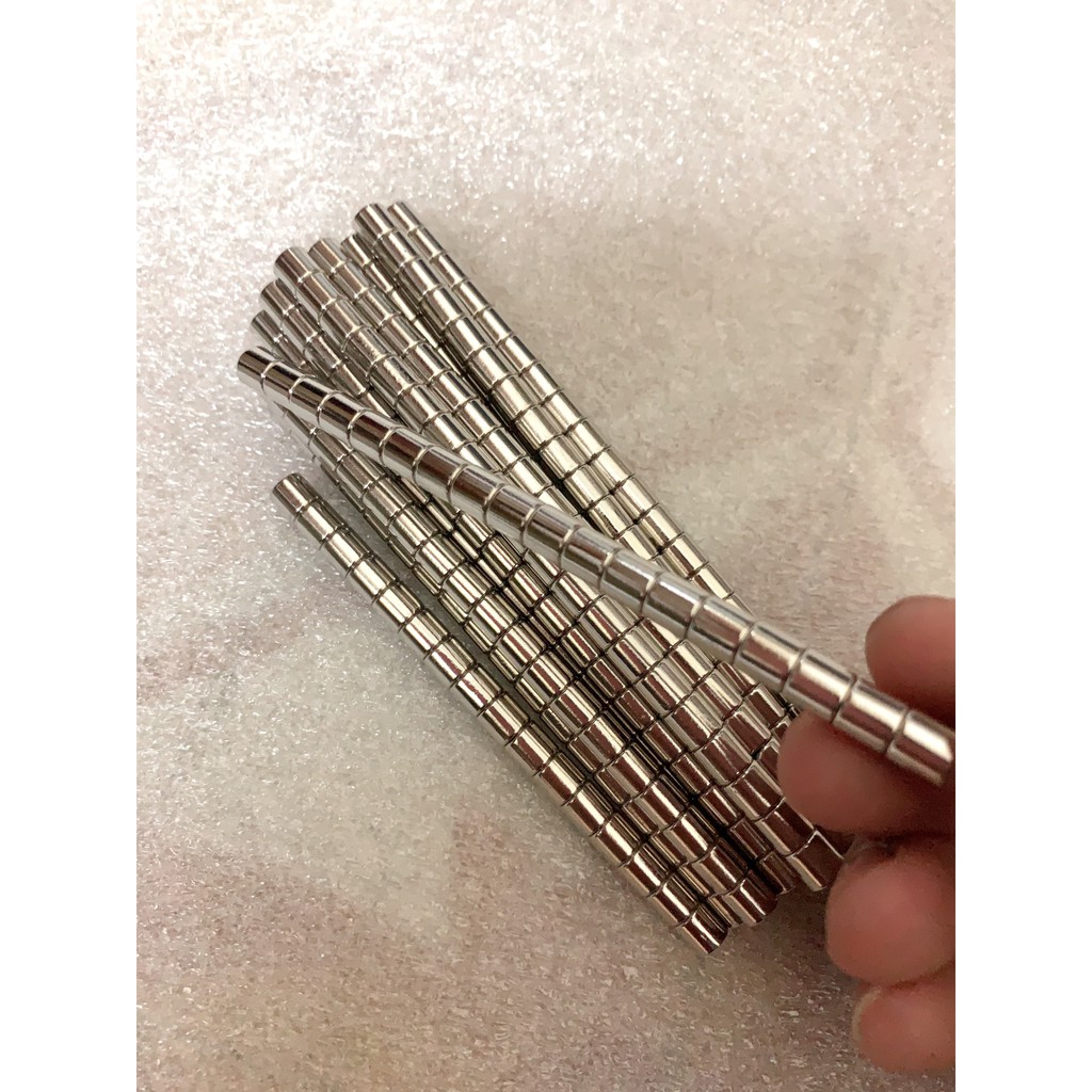 50 viên nam châm đất hiếm kích thước 6x4mm