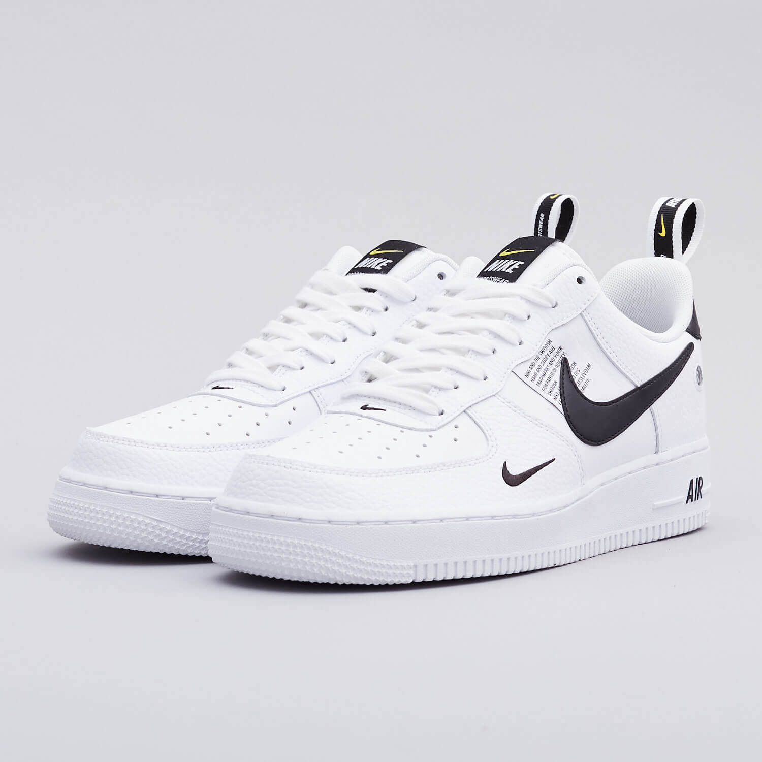 Giày Sneaker Air Force 1 Utility White Black low ( Giày AF1 TM)