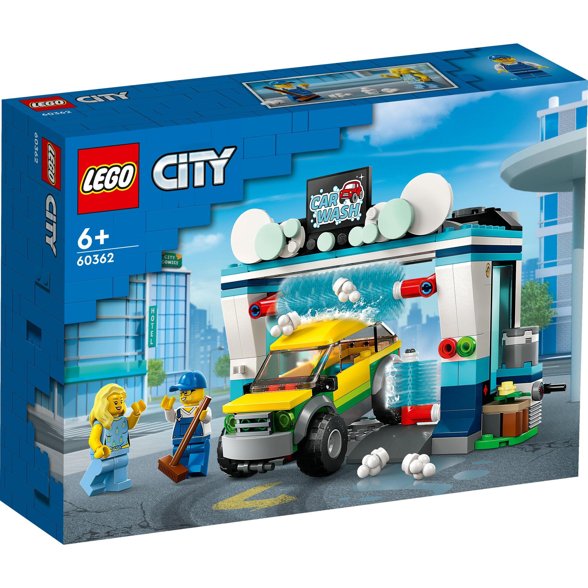 LEGO CITY 60362 Đồ chơi lắp ráp Trạm rửa xe (243 chi tiết)