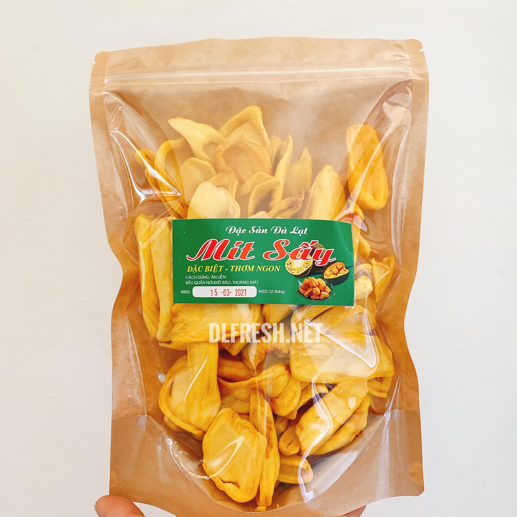 Combo Tiết Kiệm 2 Bịch Mít Sấy Giòn DLFresh 200g/Bịch – Mít Sấy Giòn Tự Nhiên, Thơm Ngon, Đặc Sản Đà Lạt