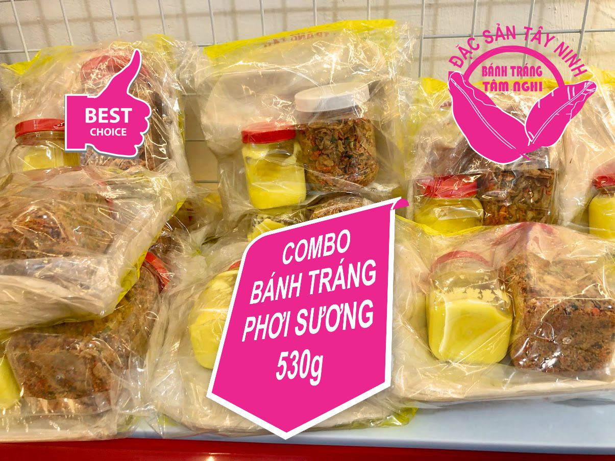 Bánh tráng PHƠI SƯƠNG ĐẶC BIỆT Chấm SỐT BƠ