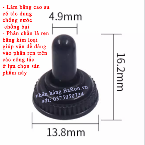 Công tắc ON-OFF-ON 125V/6A 3 chân 3 chế độ (nhiều lựa chọn khác)