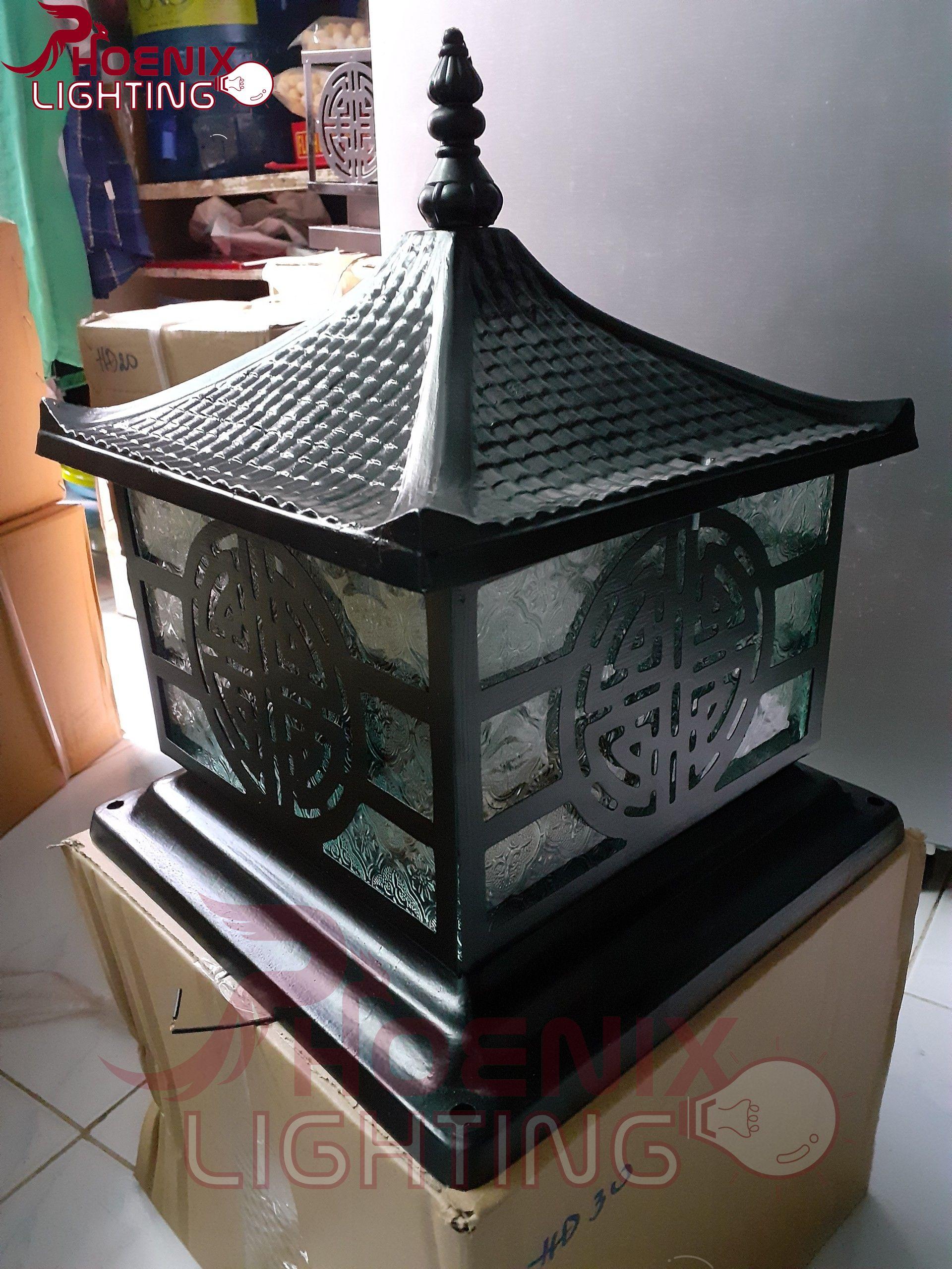 Đèn trụ cổng Nhôm Đúc D250 PH6052