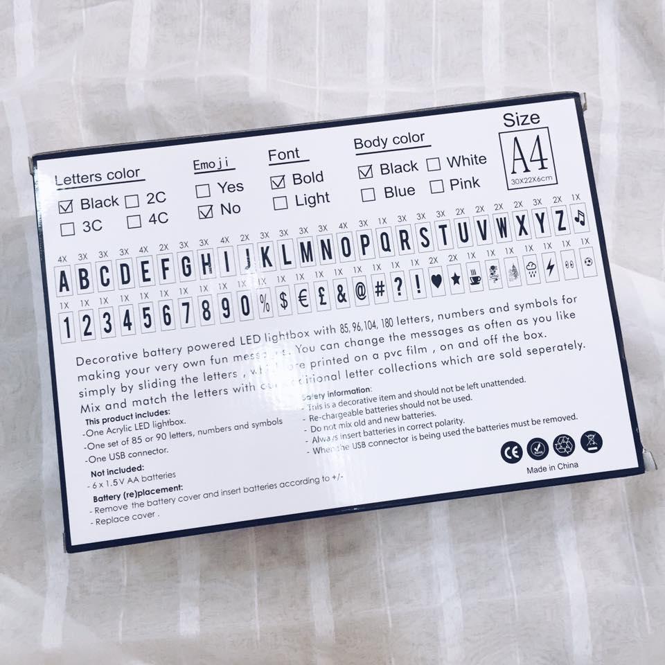 [HCM]HỘP ĐÈN CHỮ CINEMA LIGHT BOX